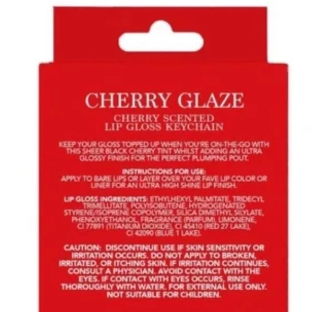 3/$25 Holler Hypa Gloss Cherry Scented Lip Gloss with Keychain